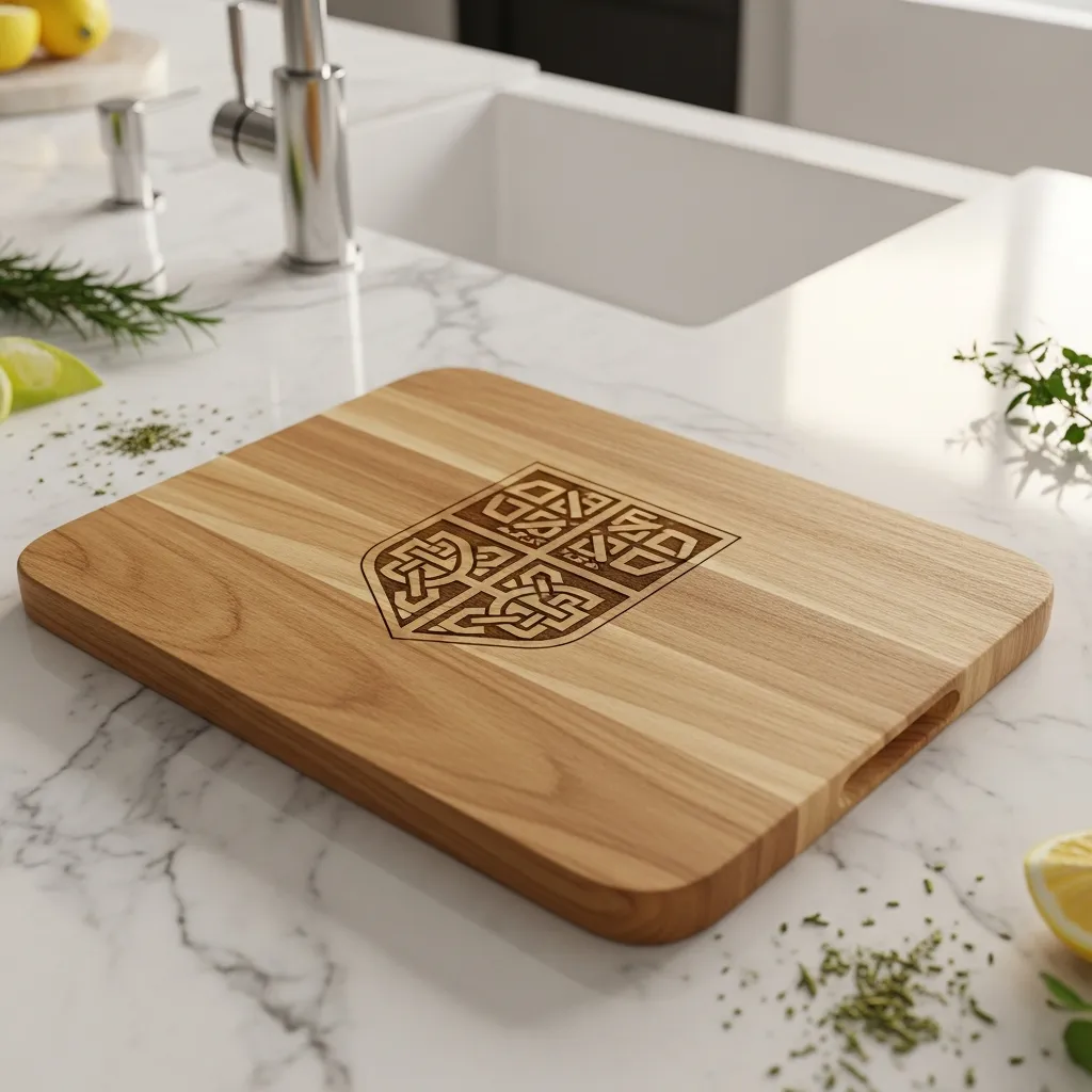 Gravure laser sur bois — vue 1