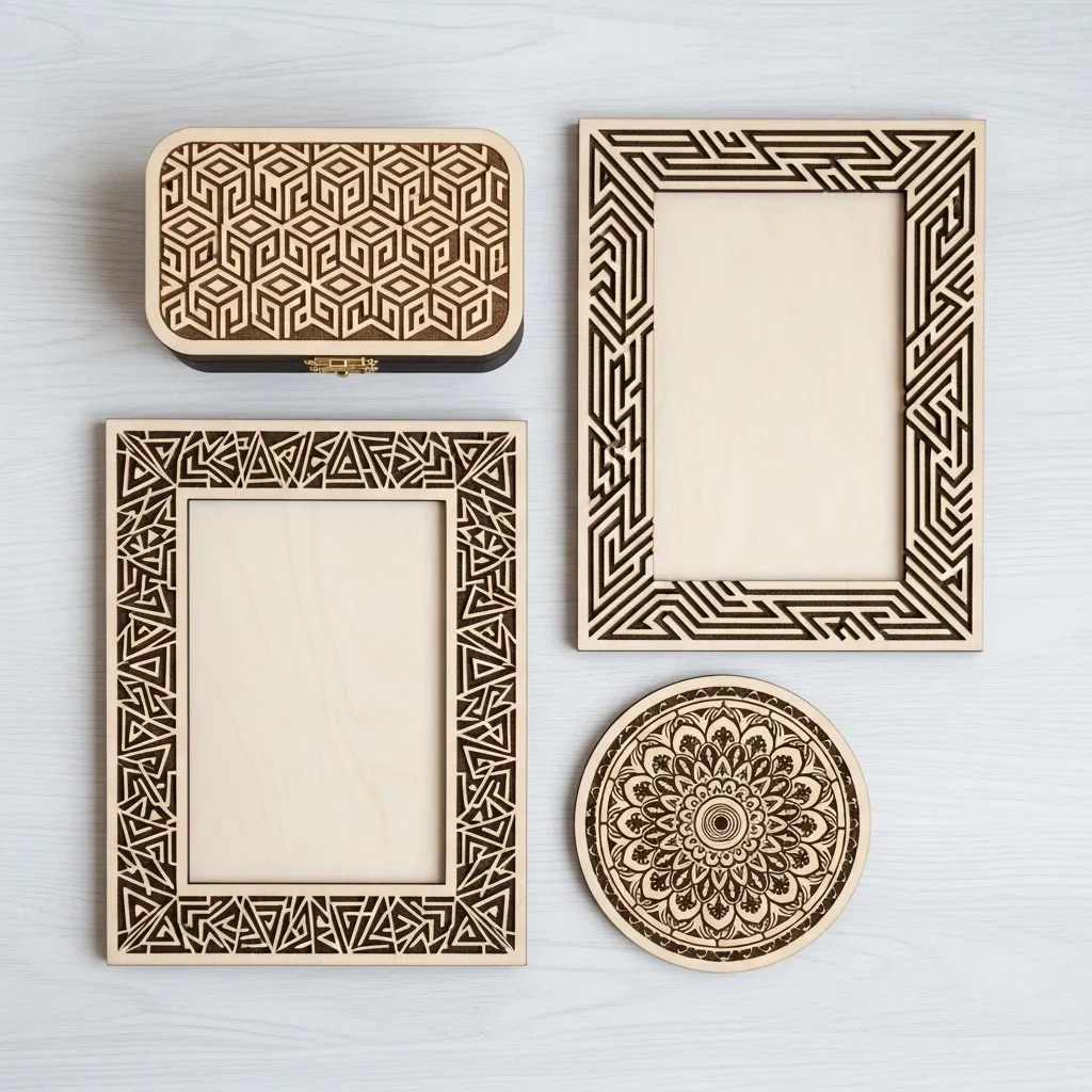 Gravure laser sur bois — vue 2