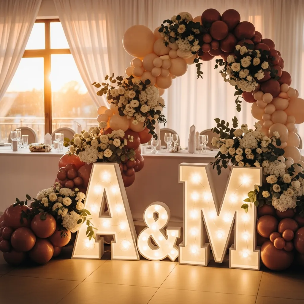 Lettres XL lumineuses pour mariages — vue 2