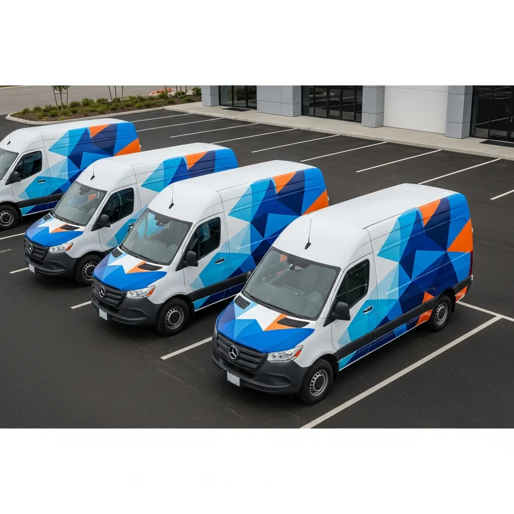 Marquage flotte véhicules entreprise — vue 1