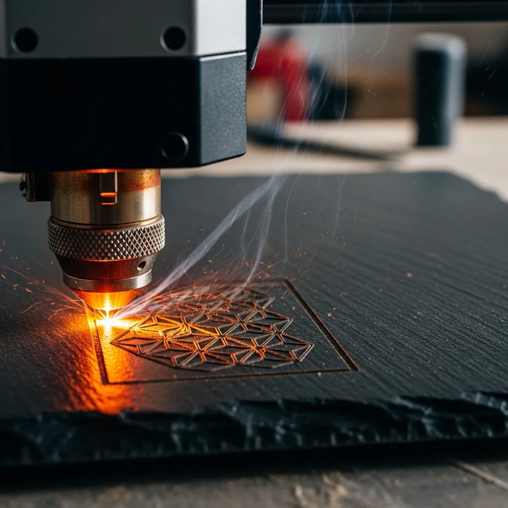 Gravure laser sur ardoise et céramique